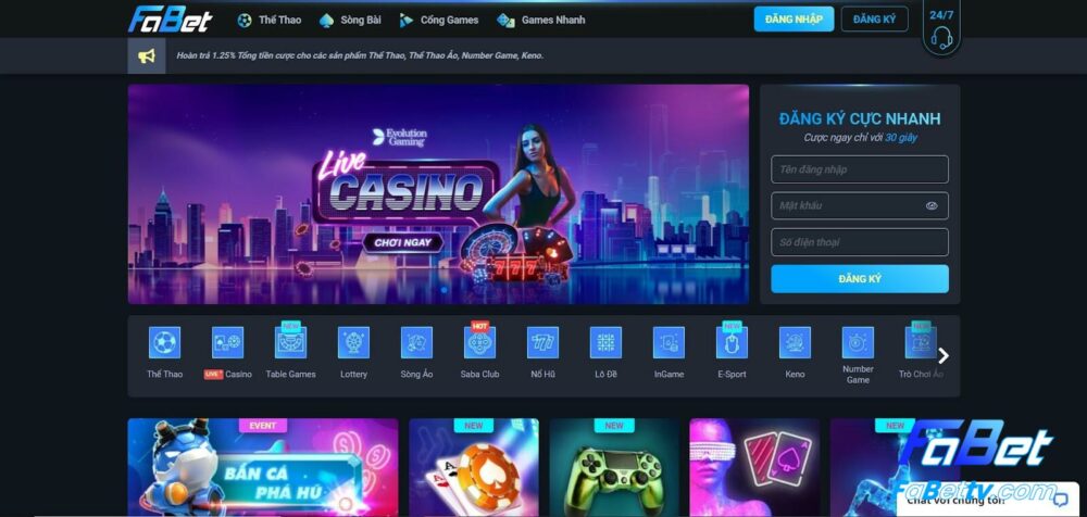 Live Casino Fabet là gì?